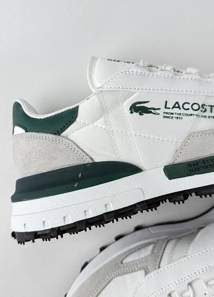Lacoste elite active white grey green 2