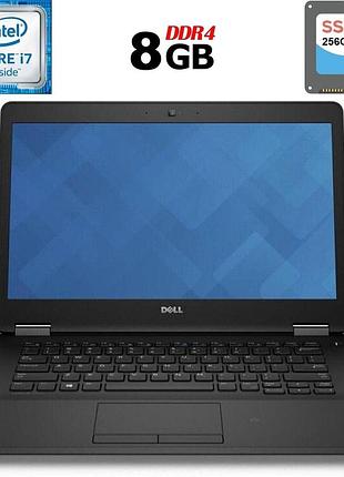 Ультрабук б-клас dell latitude e7470 / 14" (2560x1440) ips touch / intel core i7-6600u (2 (4) ядра по 2.6 - 3.4 ghz) / 8 gb ddr4 /