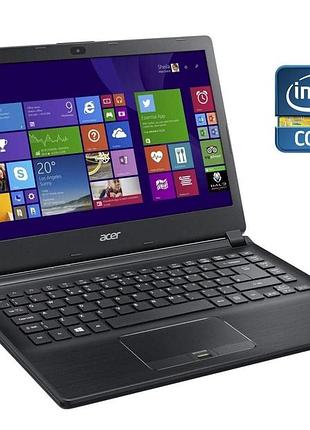 Ноутбук б-класс acer travelmate p446-m / 14" (1920x1080) ips / intel core i7-5500u (2 (4) ядра по 2.4 - 3.0 ghz) / 8 gb ddr3 / 256