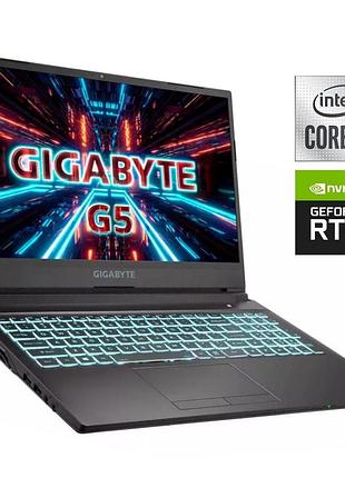 Игровой ноутбук б-класс gigabyte g5 kc / 15.6" (1920x1080) ips / intel core i5-10500h (6 (12) ядер по 2.5 - 4.5 ghz) / 16 gb ddr4