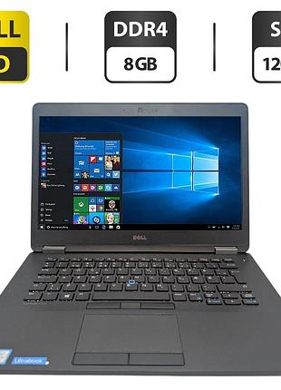 Ноутбук dell latitude 7470 / 14" (1920x1080) ips / intel core i5-6300u (2 (4) ядра по 2.4 - 3.0 ghz) / 8 gb ddr4 / 120 gb ssd /
