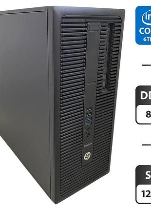 Компьютер hp elitedesk 800 g2 tower / intel core i3-6100 (2 (4) ядра по 3.7 ghz) / 8 gb ddr4 / 128 gb ssd / intel hd graphics 530