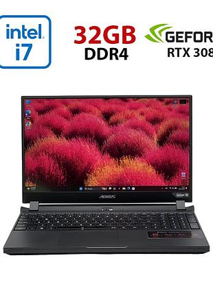 Ігровий ноутбук б-клас gigabyte aorus 15g yc / 15.6" (1920x1080) ips / intel core i7-10870h (8 (16) ядер по 2.2 - 5.0 ghz) / 32 gb