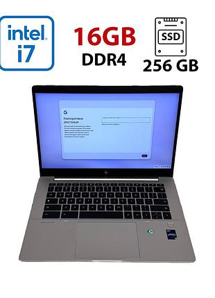 Ультрабук hp elite c640 g3 chromebook enterprise / 14" (1536x864) ips / intel core i7-1265u (10 (12) ядер по 3.6 - 4.8 ghz) / 16