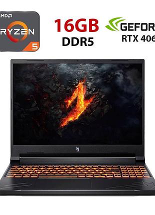 Игровой ноутбук б-класс acer nitro v16 anv16-41 / 16" (1920x1200) ips / amd ryzen 5 8645hs (6 (12) ядер по 4.3 - 5.0 ghz) / 16 gb