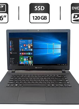 Ноутбук packard bell entf718m / 15.6" (1366x768) tn / intel celeron n2830 (2 ядра по 2.16 - 2.41 ghz) / 8 gb ddr3 / 120 gb ssd /