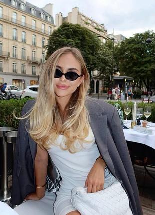 Окуляри miu miu трендові чорні та прозорі