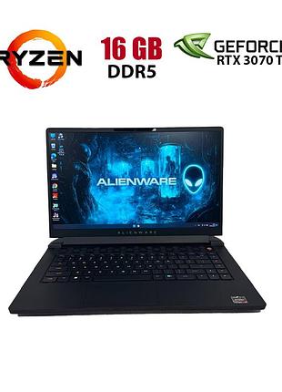 Игровой ноутбук б-класс dell alienware m15 r7 / 15.6" (2560x1440) ips / amd ryzen 7 6800h (8 (16) ядер по 3.2 - 4.7 ghz) / 16 gb
