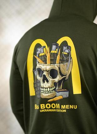 Мілітарі худі trenash boom menu олива тр6898(50 - 01)