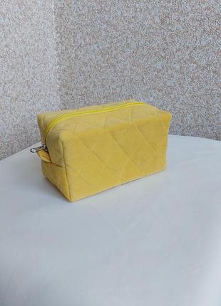 Косметичка велюровая цвет сирень 8