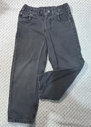 Джинси дитячі для хлопчика zara темно-сірі, розмір 110