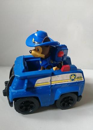 Игровой набор paw patrol щенячий патруль  спасательный автомобиль с водителем гонщик