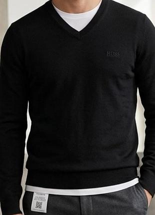 Мужской джемпер hugo boss - extrafine merino wool