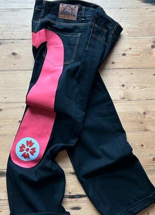 Джинсы evisu розовые