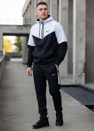 Акция❗️спортивный демисезонный костюм nike мужской повседневный качественный с капюшоном