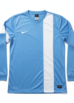 Футболка лонгслив мужская nike striker iii l/s синий/белая