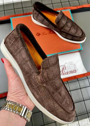 Лоферы замшевые мужские loro piana raptor brown! натуральная замша!
лоферы мужские синие классические замшевые хит!