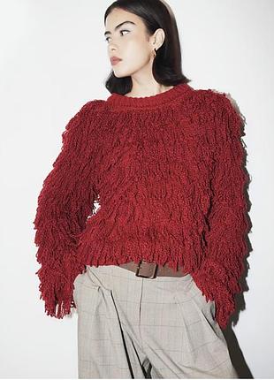 River island studio, джемпер з багатоярусною бахромою.