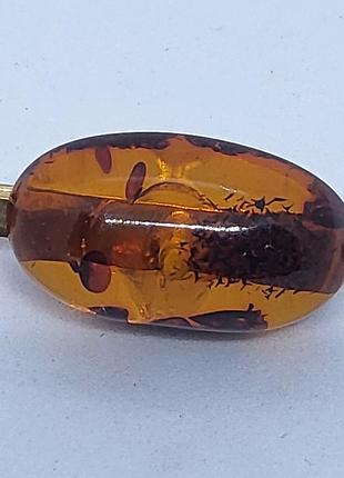 Брошь янтарь 2