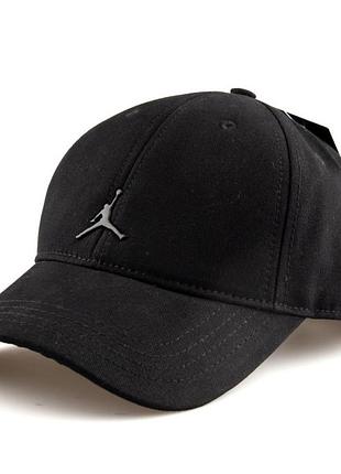 Кепка черная женская мужская jordan бейсболка джордан унисекс