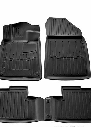 Килимки stingray 3d (sd) (4 шт, поліуретан) для peugeot 407 2004-2011 рр