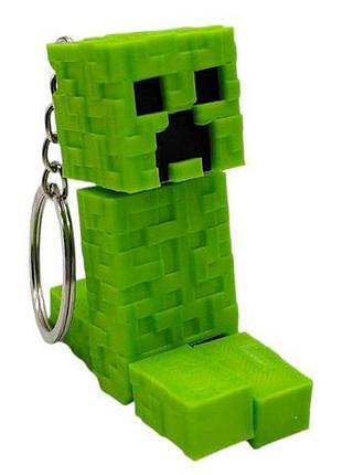 Брелок 3d печать "minecraft: крипер"
