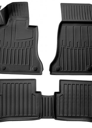 Килимки stingray 3d (5 шт, поліуретан) для mercedes c-сlass w205 2014-2021 рр