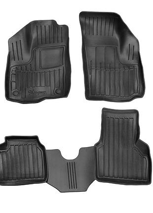 Килимки stingray 3d (4 шт) для fiat doblo i 2005-2010 рр