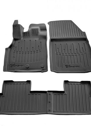 Килимки stingray 3d (4 шт, поліуретан) для renault scenic/grand 2009-2016 рр