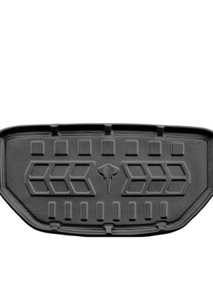 Килимок в багажник 3d (plaid) (2022-2026) (передній) (stingray) для tesla model x 2015- рр