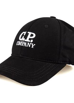 Кепка черная женская мужская c.p. company бейсболка сп компани унисекс люкс качество
