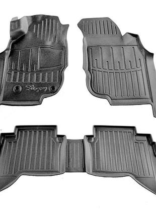 Килимки stingray 3d (crew cab, 5 шт) для toyota hilux 2006-2015 рр