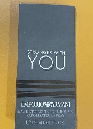 Giorgio armani emporio armani stronger with you туалетна вода для чоловіків (пробник)