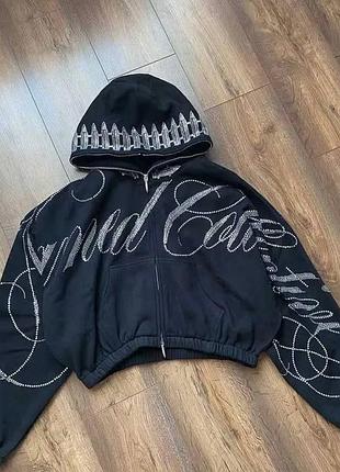 Худи со стразами