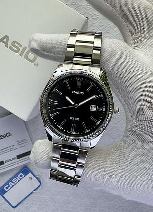 Casio mtp-1302 steel black | касіо мтп 1302 чорні | casio mtp 1302