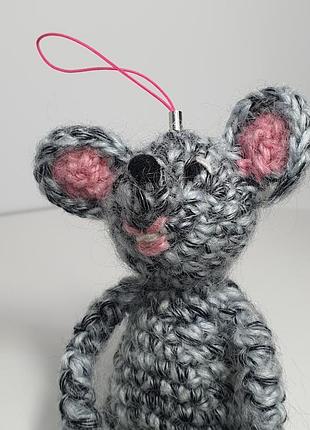 Мишка ручної роботи, іграшка, брелок 9