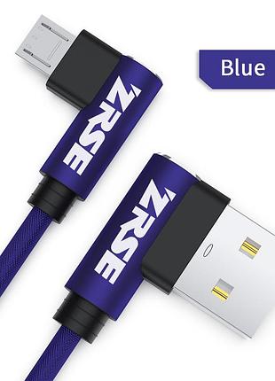 Кабель кутовий 90 градусів для заряджання телефону usb - micro usb 1м зарядний провід шнур microusb мікро юсб v8c