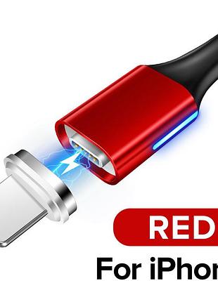 Магнитный кабель для быстрой зарядки usb - lightning 2 метра зарядный провод шнур на iphone айфон лайтнинг j4r