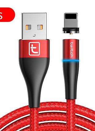 Магнитный кабель для зарядки usb - lightning зарядный зарядка провод шнур на iphone айфон лайтнинг rt722r