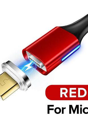 Магнитный кабель для зарядки usb - micro usb 2 метра микроюсб зарядный провод шнур для телефона смартфона y25r