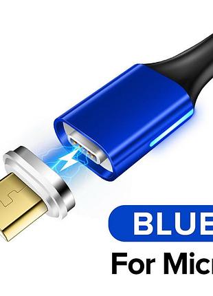 Магнитный кабель для зарядки usb - micro usb 2 метра микроюсб зарядный провод шнур для телефона смартфона y25w