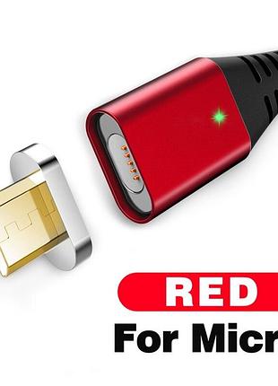 Магнитный кабель для зарядки usb - micro usb / микро юсб зарядный провод шнур для телефона смартфона wa72r