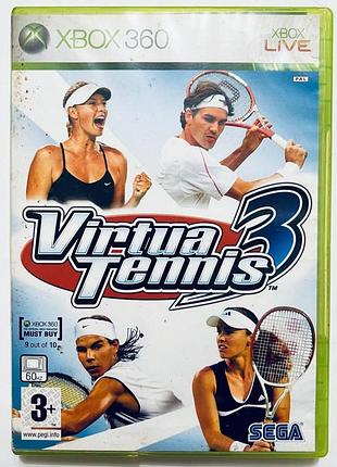 Virtua tennis 3, б/в, англійська версія - диск для xbox 360