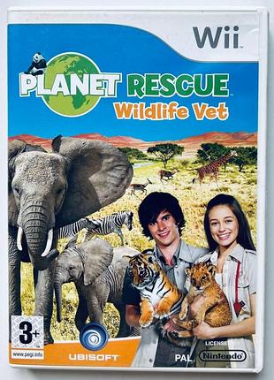 Planet rescue wildlife vet, б/в, англійська версія - диск nintendo wii