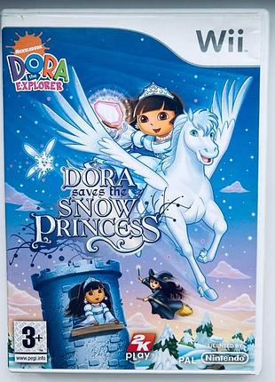 Dora the explorer dora saves the snow princess, б/в, англійська версія - диск nintendo wii