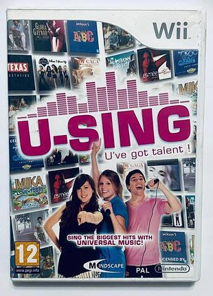 U-sing, б/у, английская версия - диск nintendo wii