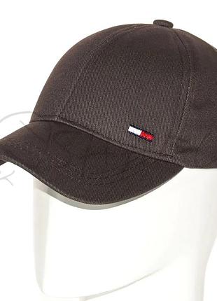 Бейсболка мужская из тонкого хлопка кепка с регулятором tommy hilfiger bdh19512 коричневый