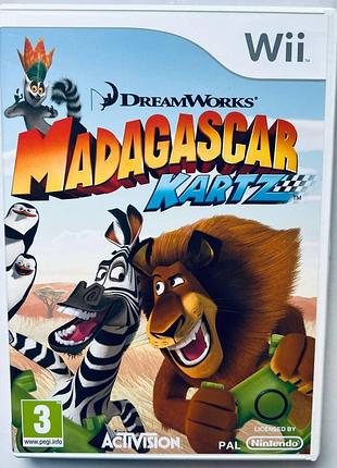 Madagascar kartz, б/у, английская версия - диск nintendo wii