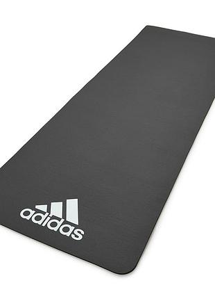 Килимок для фітнесу adidas fitness mat 173x61x0,7 см сірий