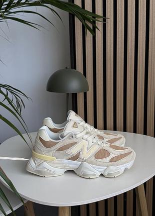 Жіночі кросівки new balance 9060 beige нью беланс бежевого кольору